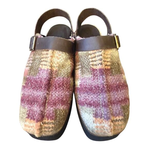 Free People Pink and Brown Platform Clogs - Picture 3 of 8